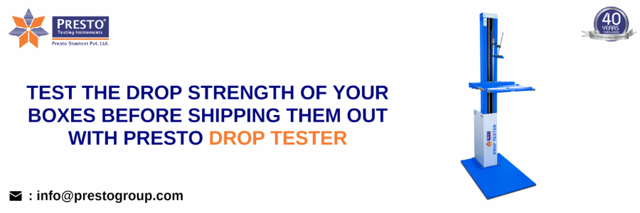 Test the drop strength of your boxes before shipping them out with Presto drop tester
